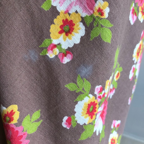 1970s does 1930s VTG Floral Cotton Skirt & Bandeau - Picture 8 of 8